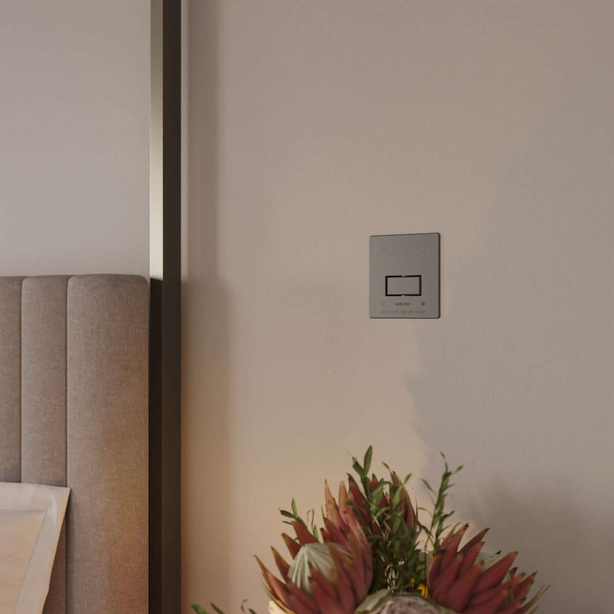 Automist sprayhead in a bedroom